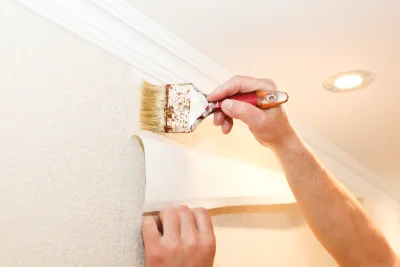 Pose de papier peint à Pouldergat — revêtements muraux et toiles de verre